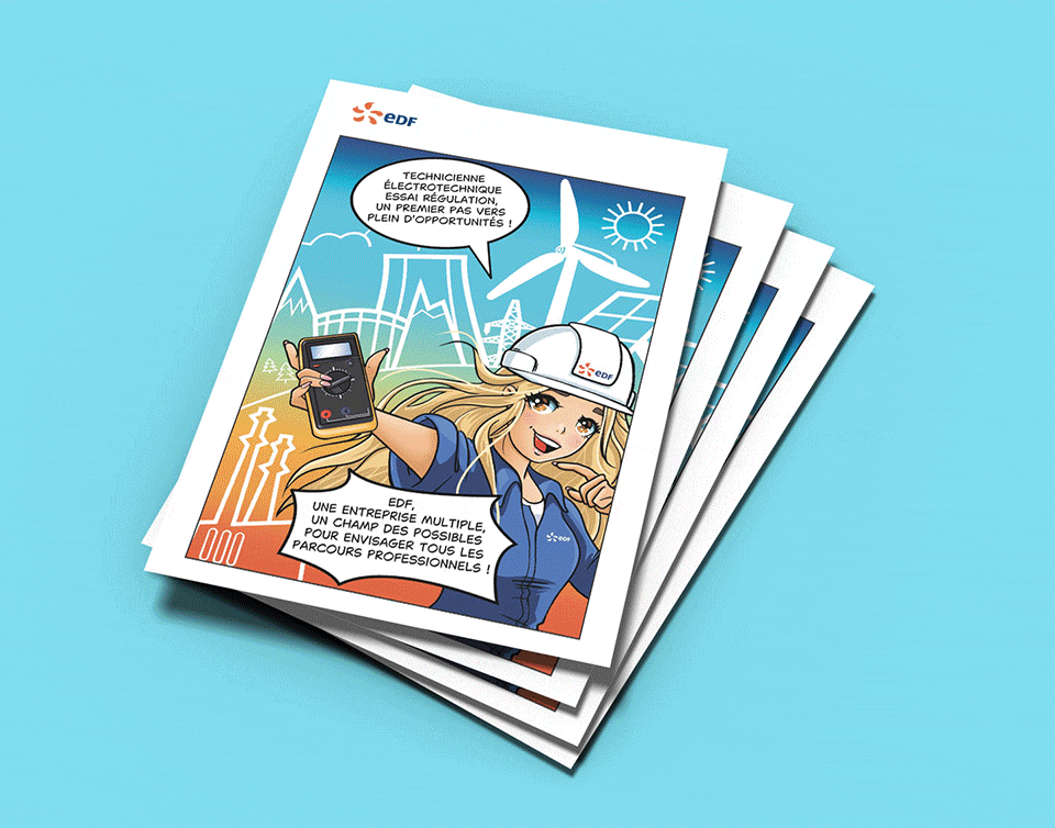 Création de Bande-dessinés métier EDF