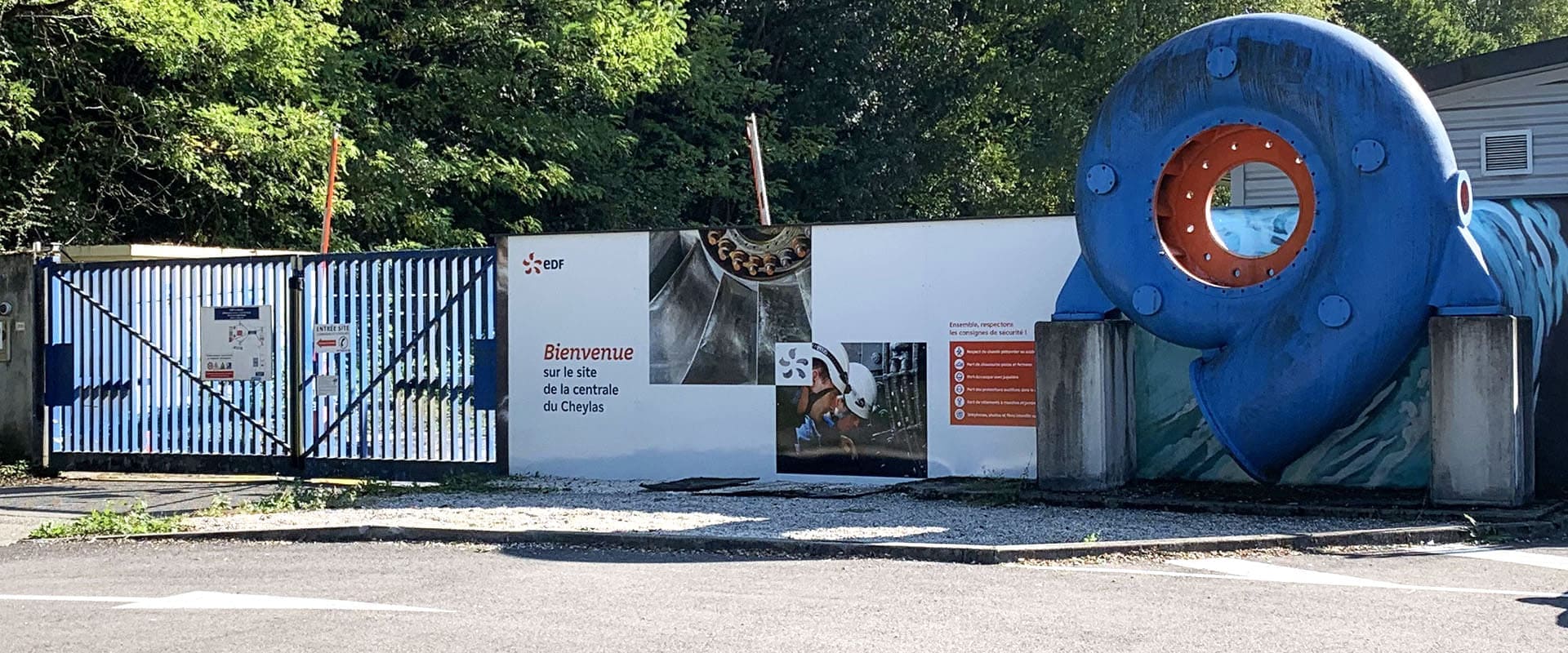 Panneau de bienvenue extérieur