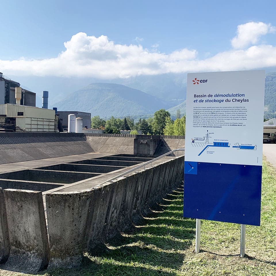 Panneau bassin de démodulation