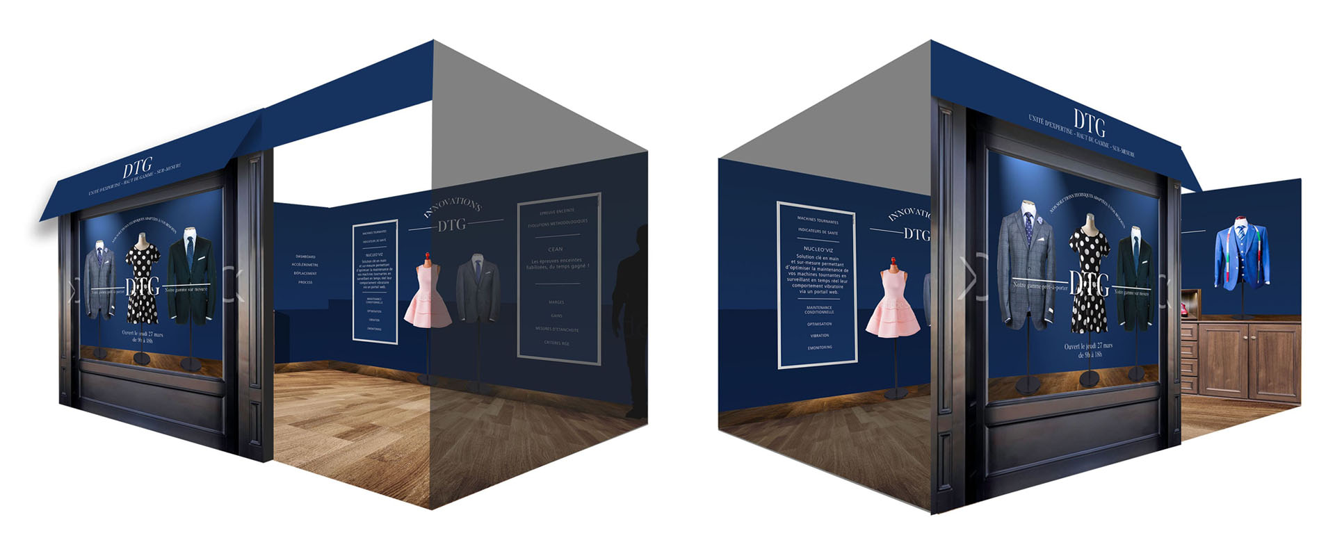 EDF DTG simulation du stand boutique 2022