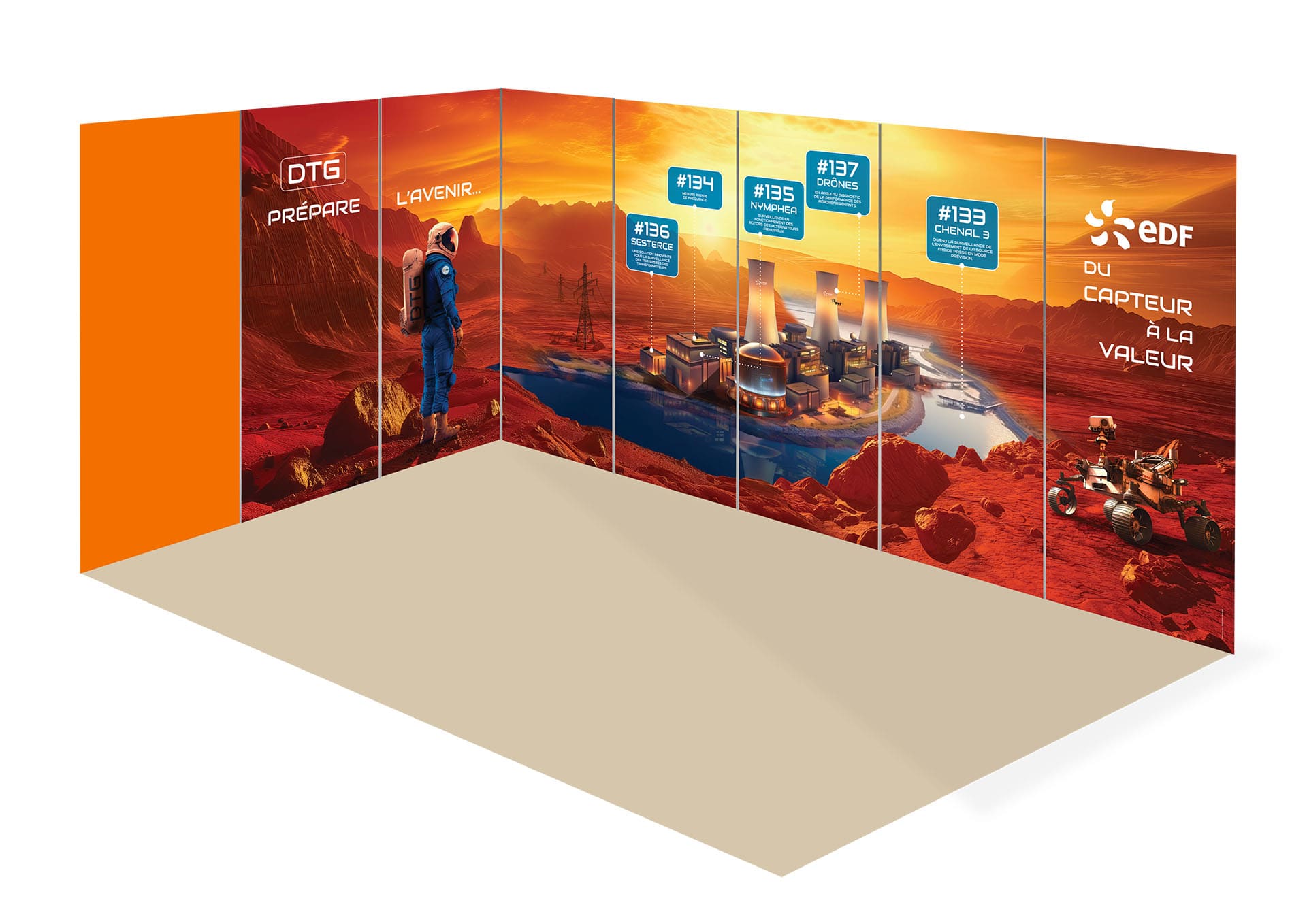 EDF DTG simulation du stand mars 2024