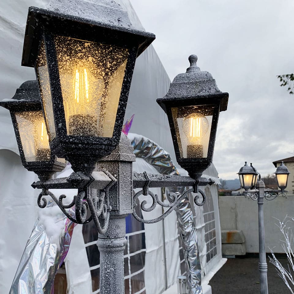 Lampes extérieurs enneigés Winter Wonderland
